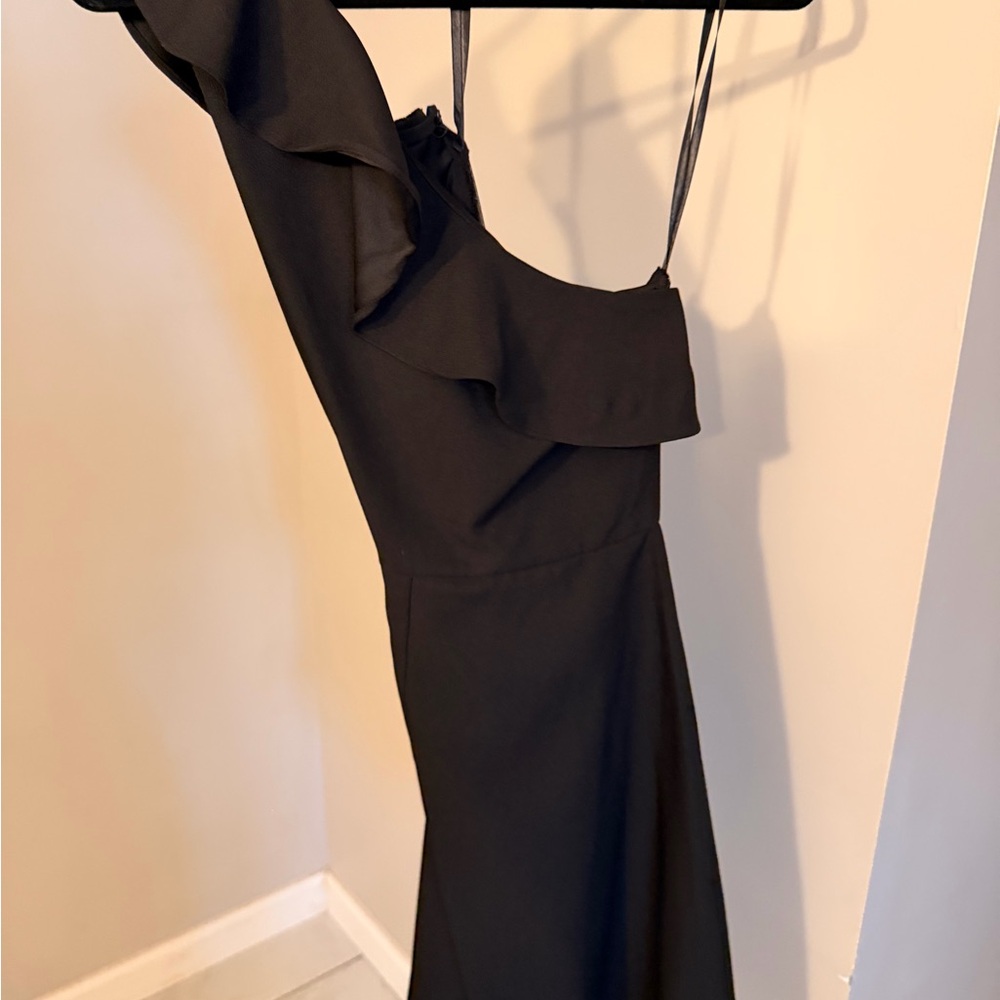Banana Republic Black One-Shoulder Dress
